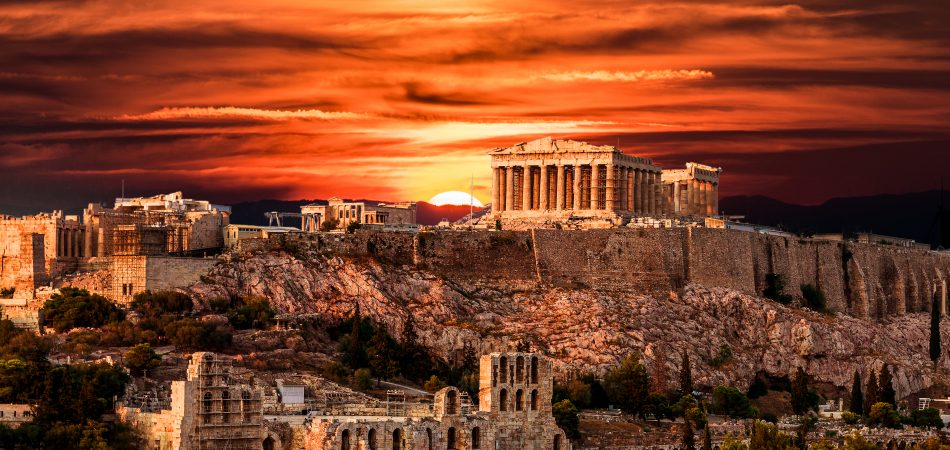 Sunset over the Acropolis