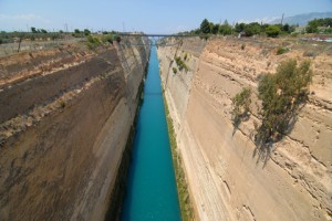 Corinth Canal Greece.