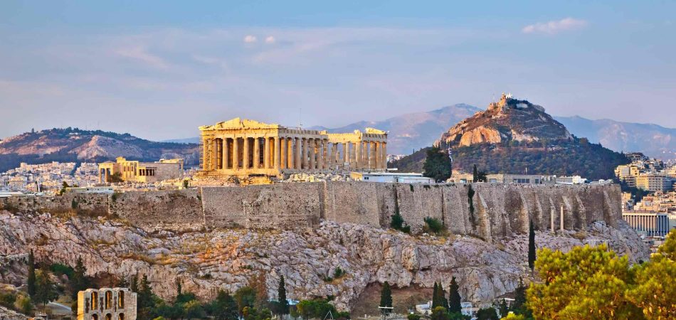Acropolis of Athens Greece.