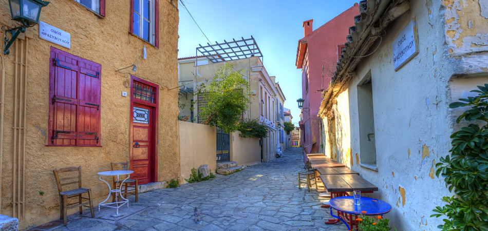 Plaka area near Acropolis ,Athens,Greece