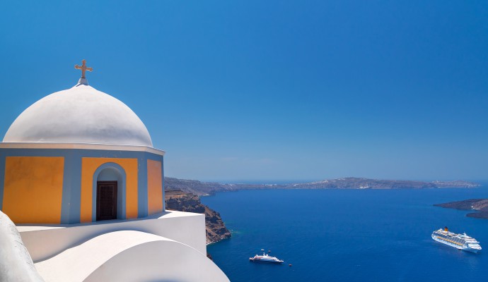 Santorini Oia caldera Greece