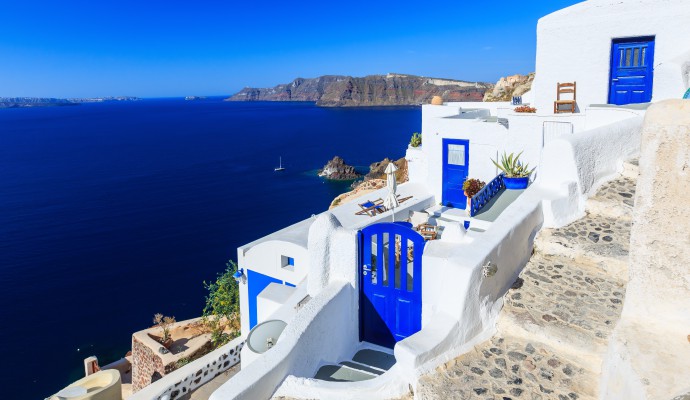 Santorini Caldera view