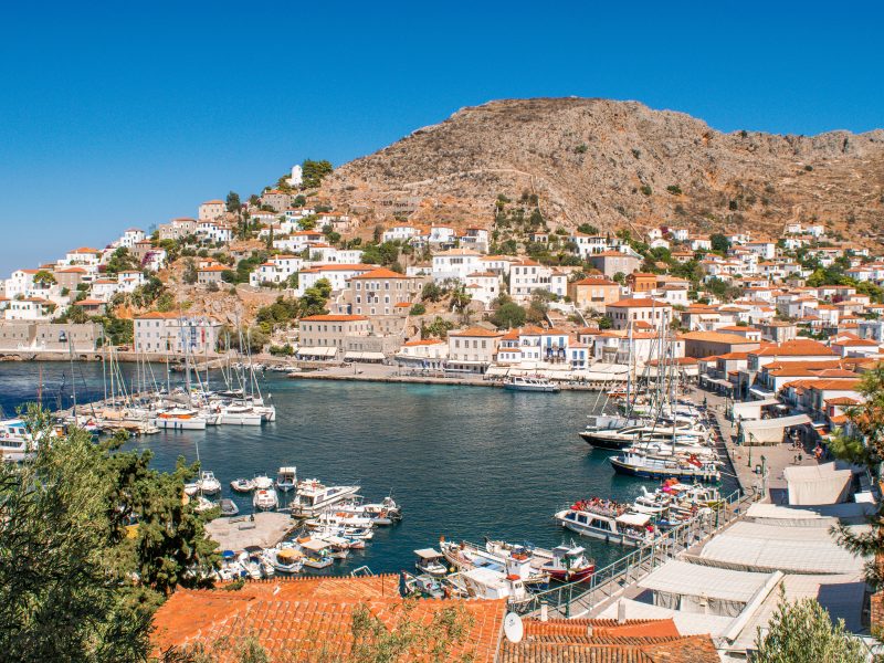 Harbour,Of,Hydra,Town,,Greece