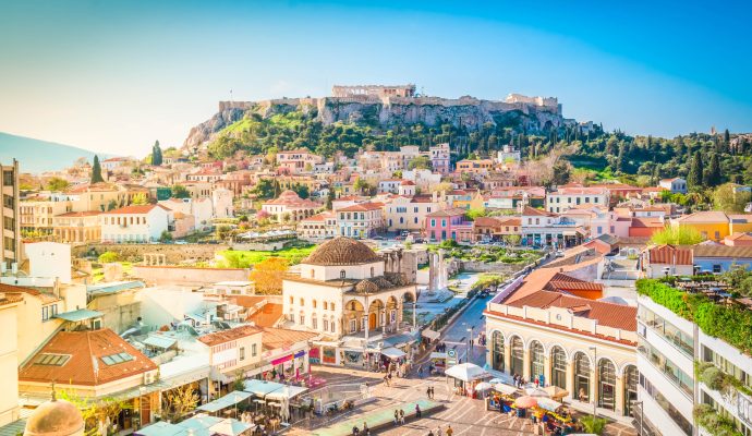 Monastiraki and Acropolis Hill