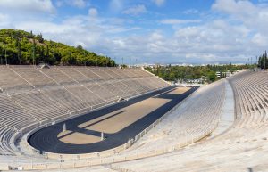 The Panathenaic Stadium In Athens Greece.