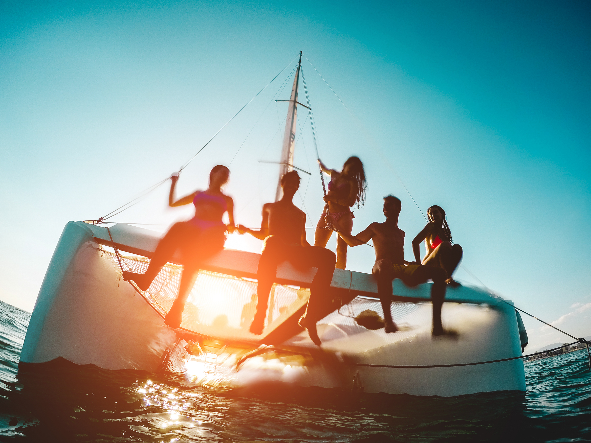 Sunset Catamaran-Friends