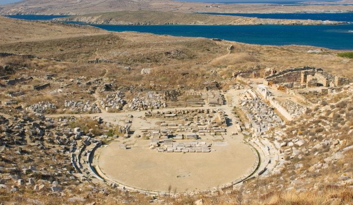 Ancient Amphitheatre Delos Island Greece