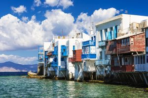 litle venice Mykonos islanf Greece.