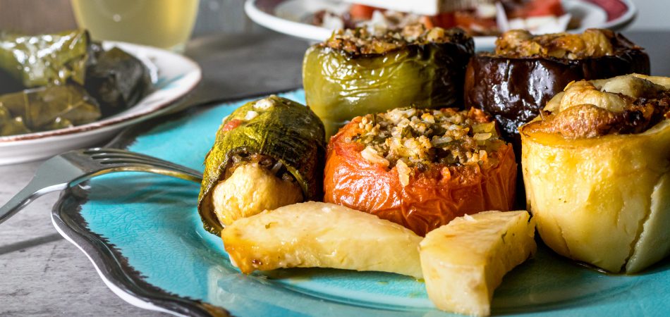 Greek,Stuffed,And,Baked,Vegetables