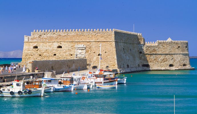 Venetian Fortress Koules In Heraklion Crete greecetours