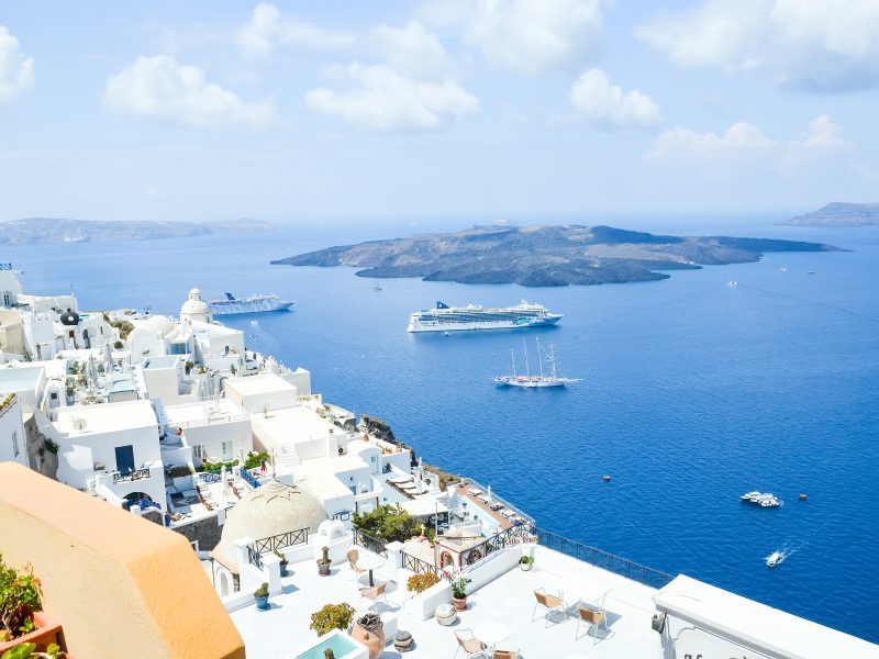 Beautiful,View,Of,The,Sea,From,The,Mountains,Of,Santorini