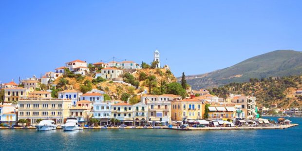 Poros island Greece.