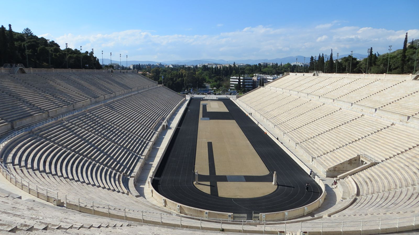Panathenaic Stadium Athens Greece historic Olympic stadium marble arena